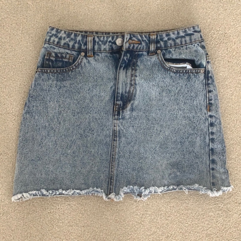 Forever 21 Light-Wash Denim Skirt